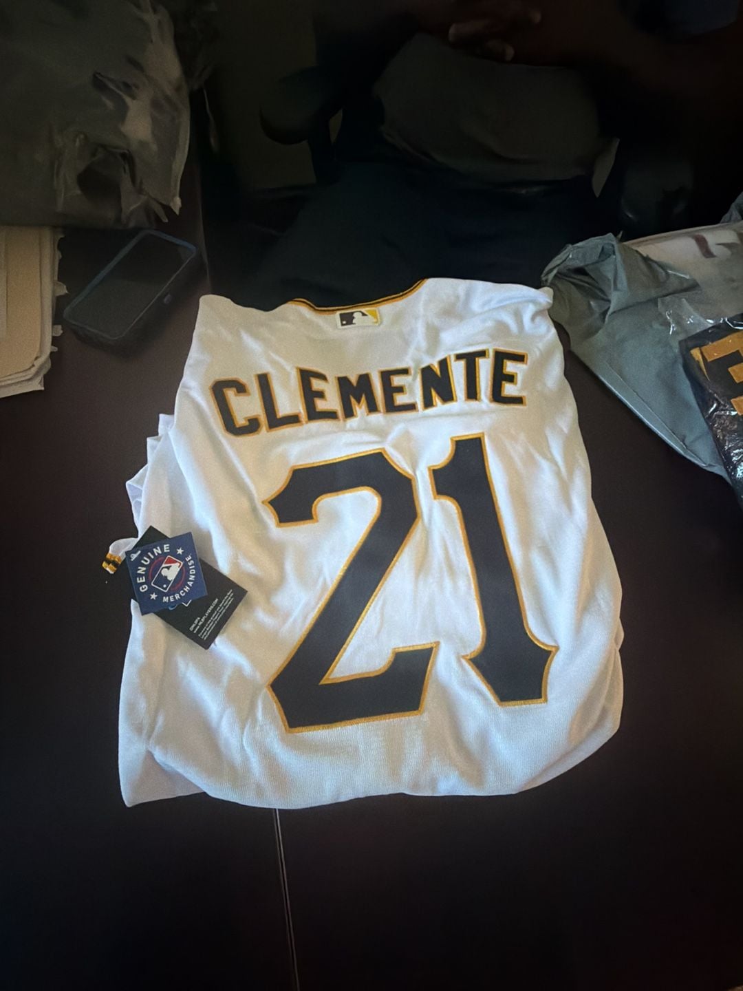 Nike Pittsburgh Pirates Roberto Clemente 21 Jersey Size XXL White MLB 4