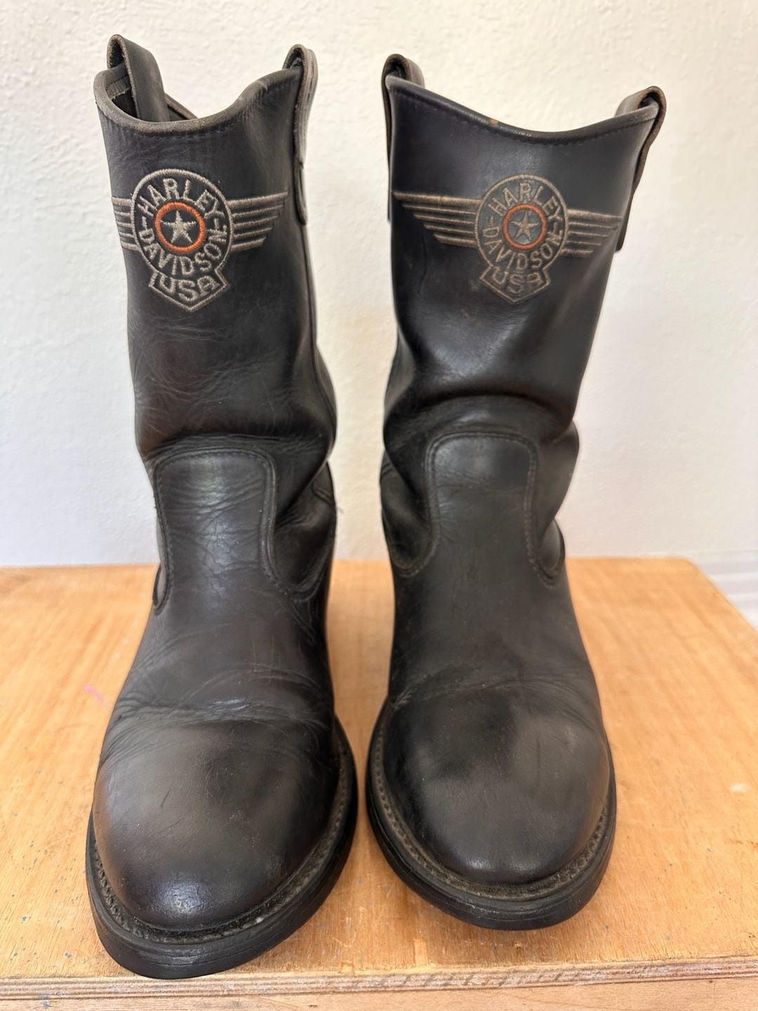 Harley-Davidson Motorcycle Boots Size 8.5 Black Leather 2