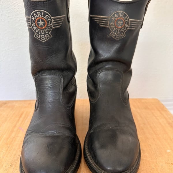 Harley-Davidson Motorcycle Boots Size 8.5 Black Leather