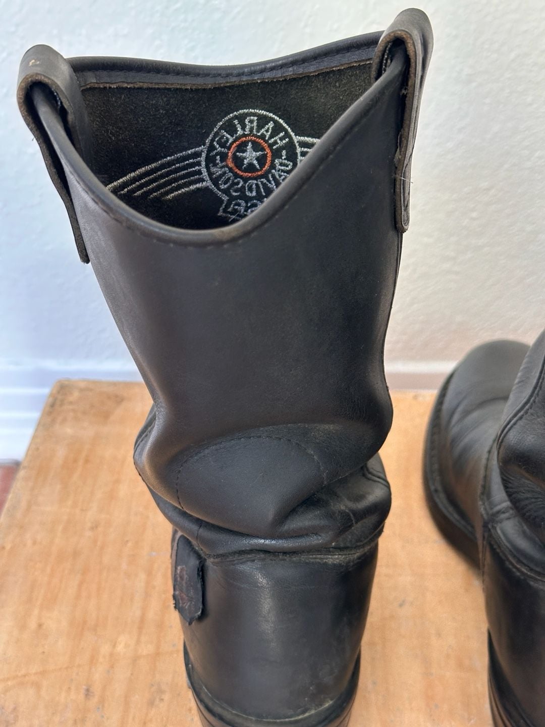 Harley-Davidson Motorcycle Boots Size 8.5 Black Leather 7