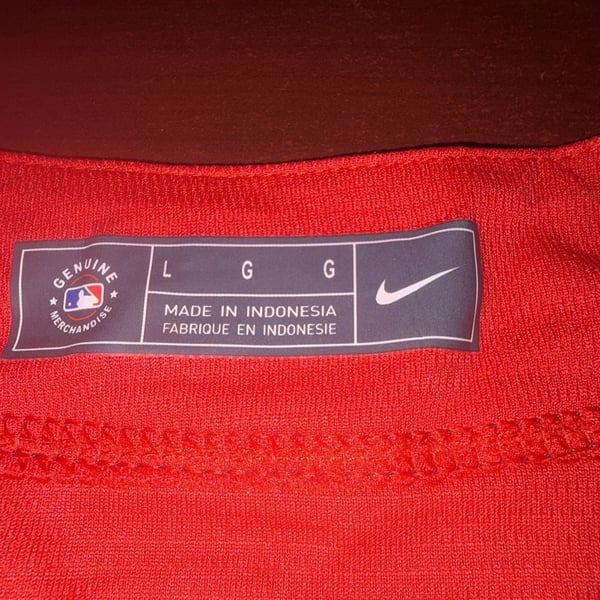 Nike Atlanta Braves Matt Olson 28 Jersey Size L Red MLB Baseball