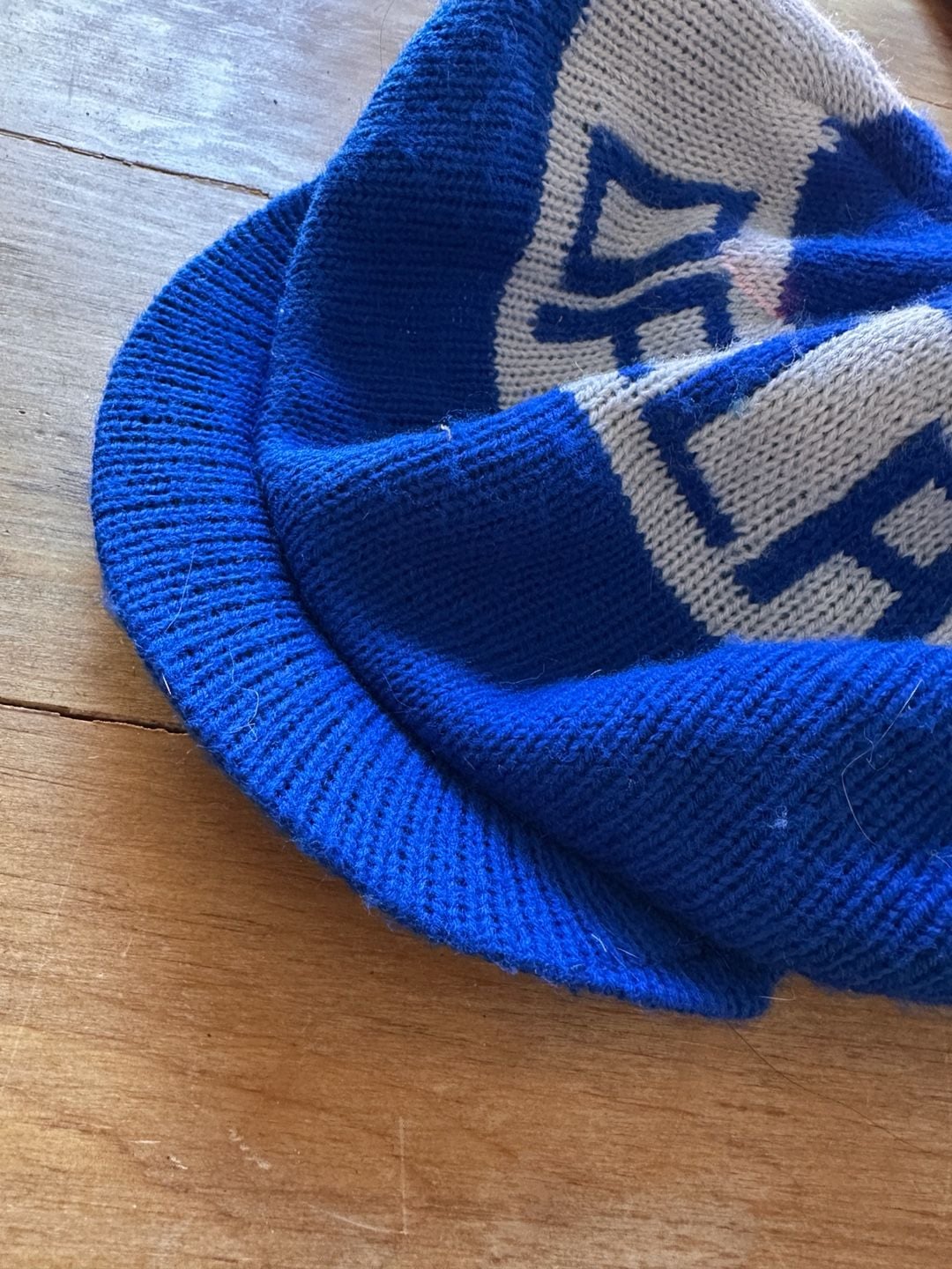 Dallas Cowboys Vintage Knit Newsboy Beanie Hat Blue White Pom Pom 6