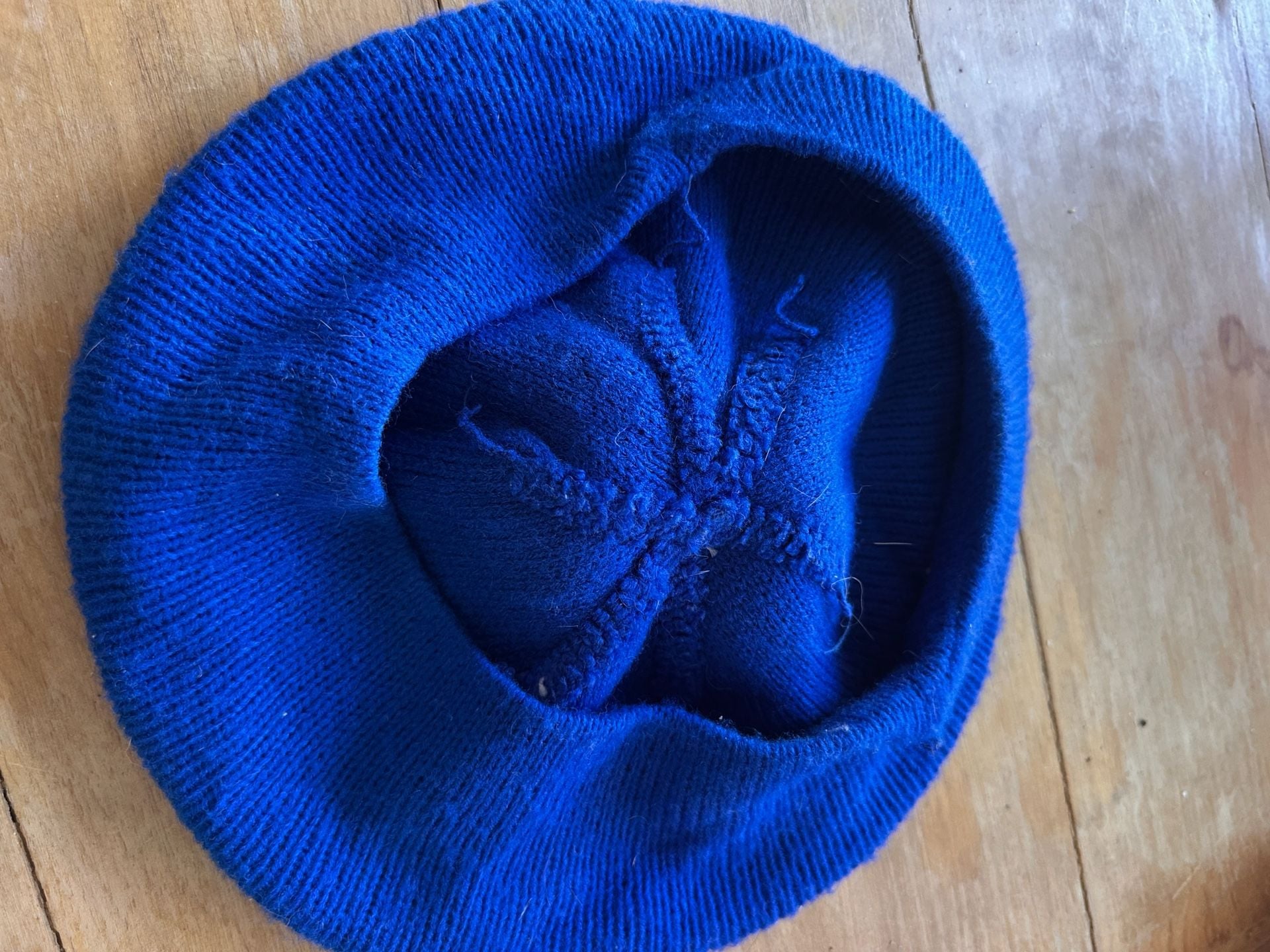Dallas Cowboys Vintage Knit Newsboy Beanie Hat Blue White Pom Pom 7