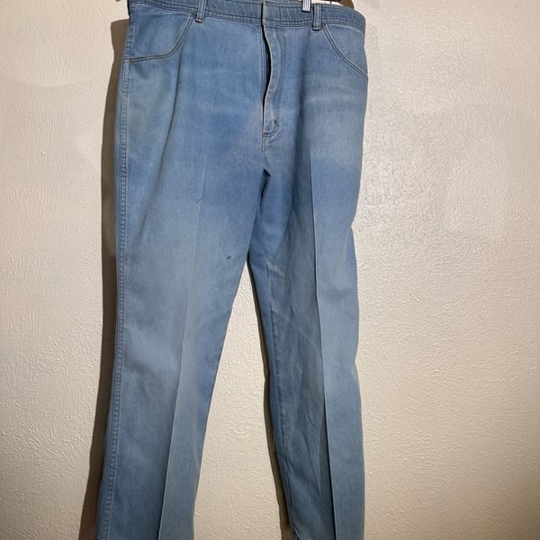Wrangler Vintage Light Wash Denim Jeans Blue