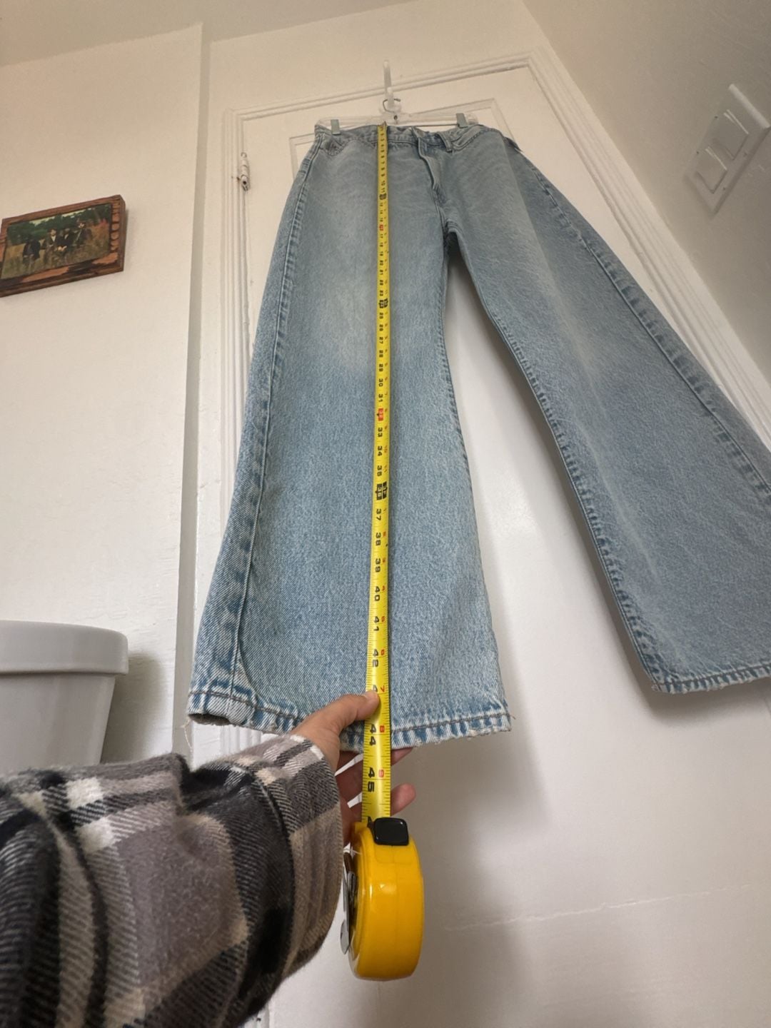 Gap 90’s Loose Jeans Size 32x32 Light Wash Wide Leg Regenerative y2k 5