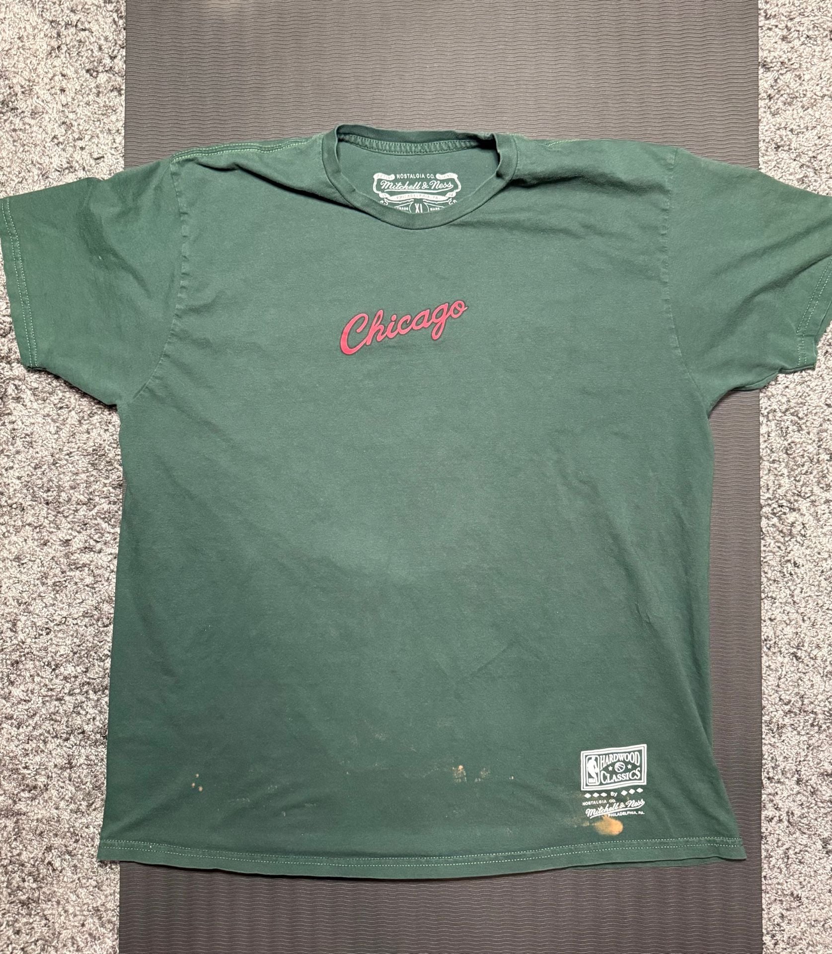 Mitchell & Ness Chicago Bulls 1991 NBA Finals T-Shirt Size XL Green 2
