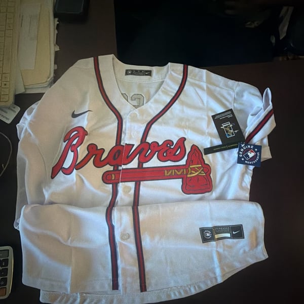 Nike Atlanta Braves Olson 28 Jersey Size XL White MLB Baseball