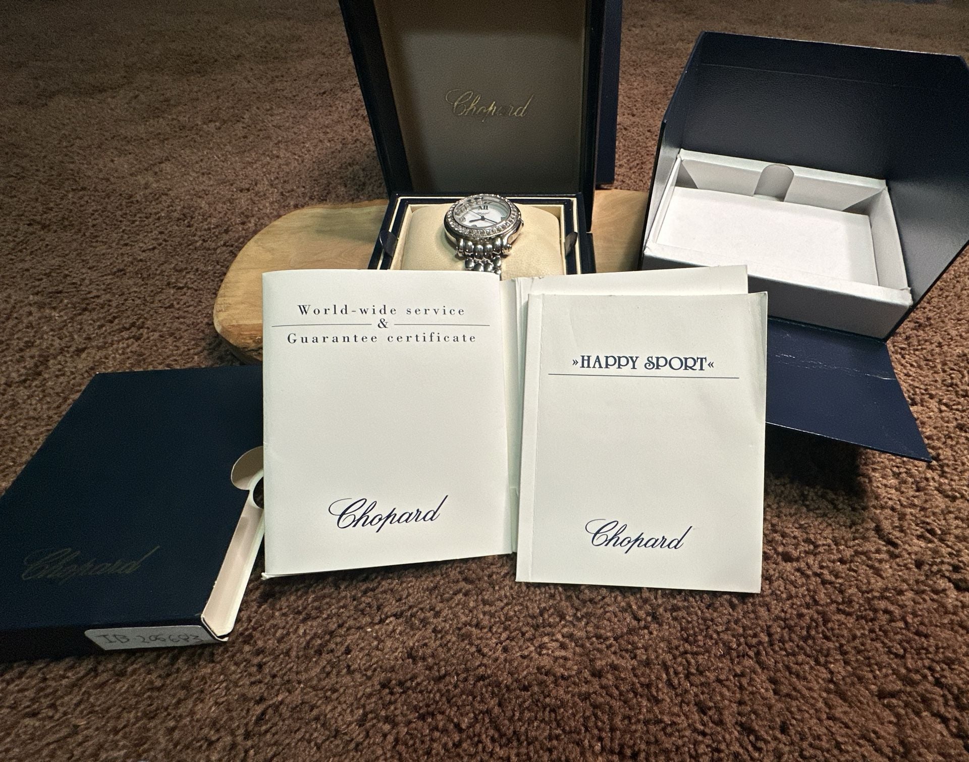 Chopard Happy Sport Diamond Watch Stainless Steel Box & Papers Included 15