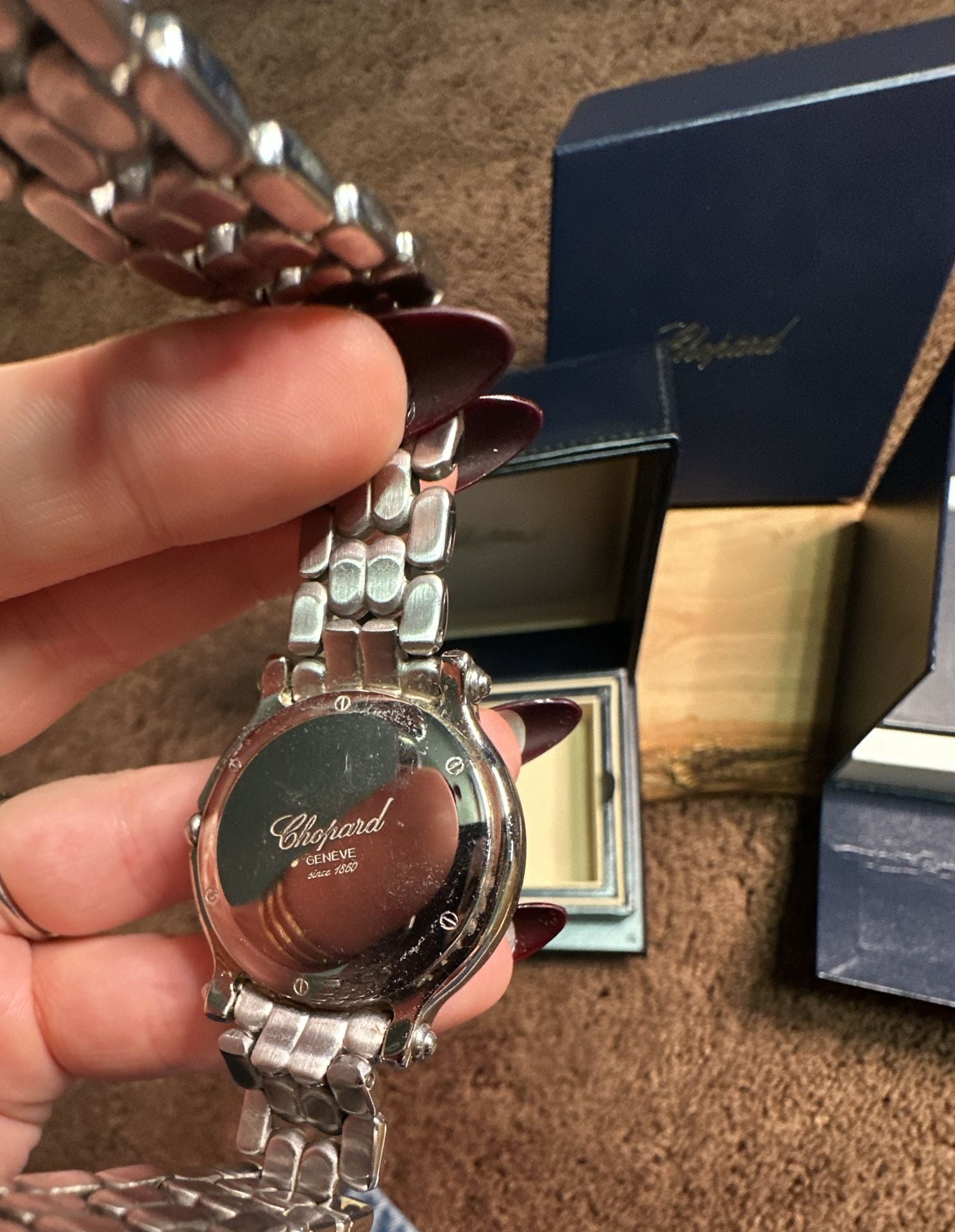 Chopard Happy Sport Diamond Watch Stainless Steel Box & Papers Included 11