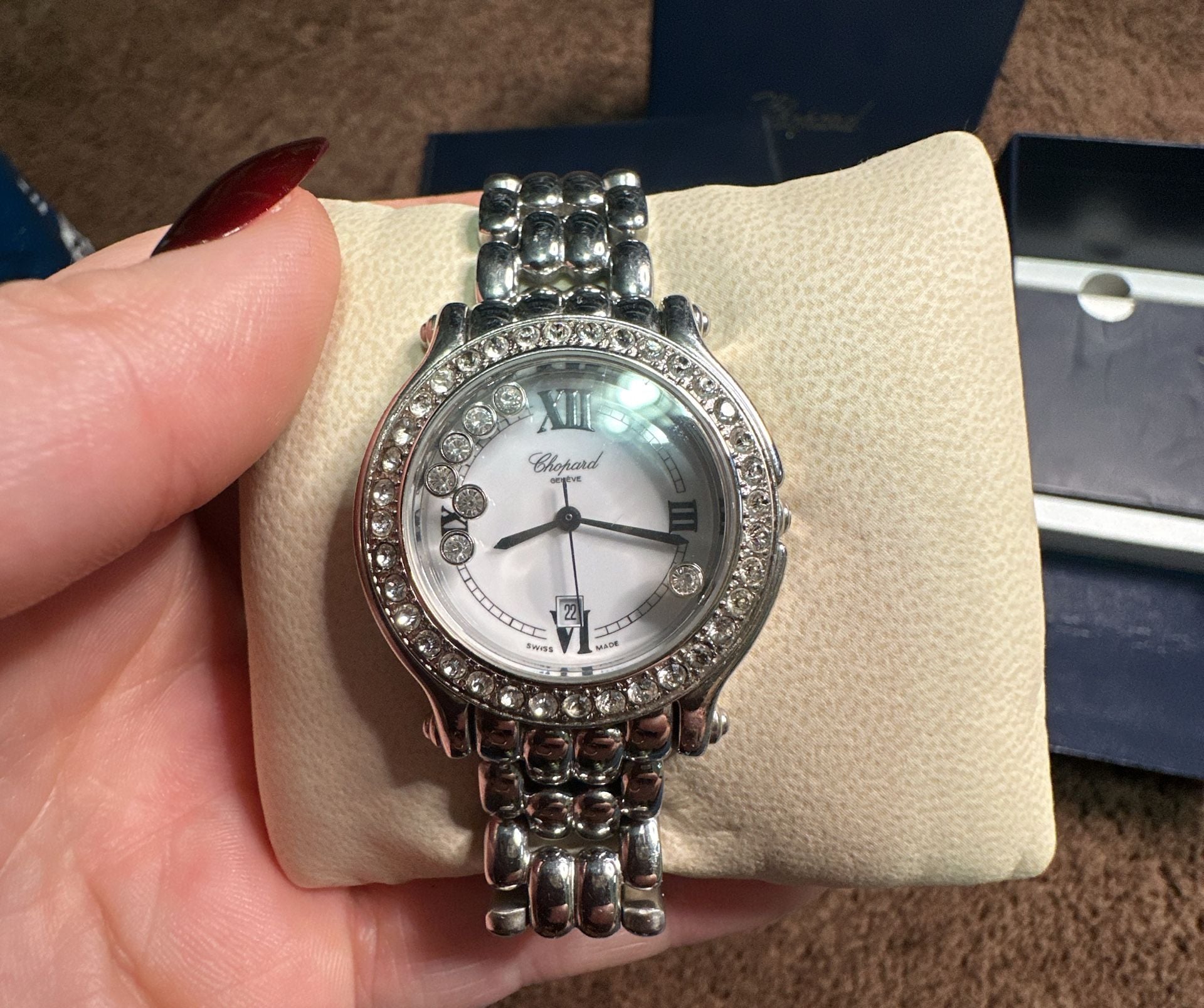 Chopard Happy Sport Diamond Watch Stainless Steel Box & Papers Included 8