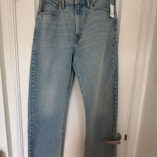 Gap 90’s Loose Jeans Size 32x32 Light Wash Wide Leg Regenerative y2k