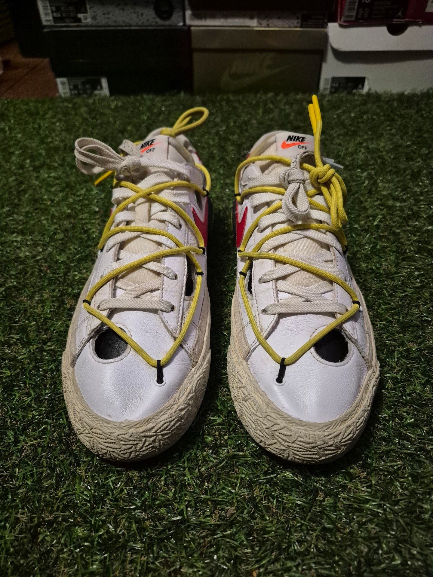 Nike Off-White x Blazer Low White University Red 4