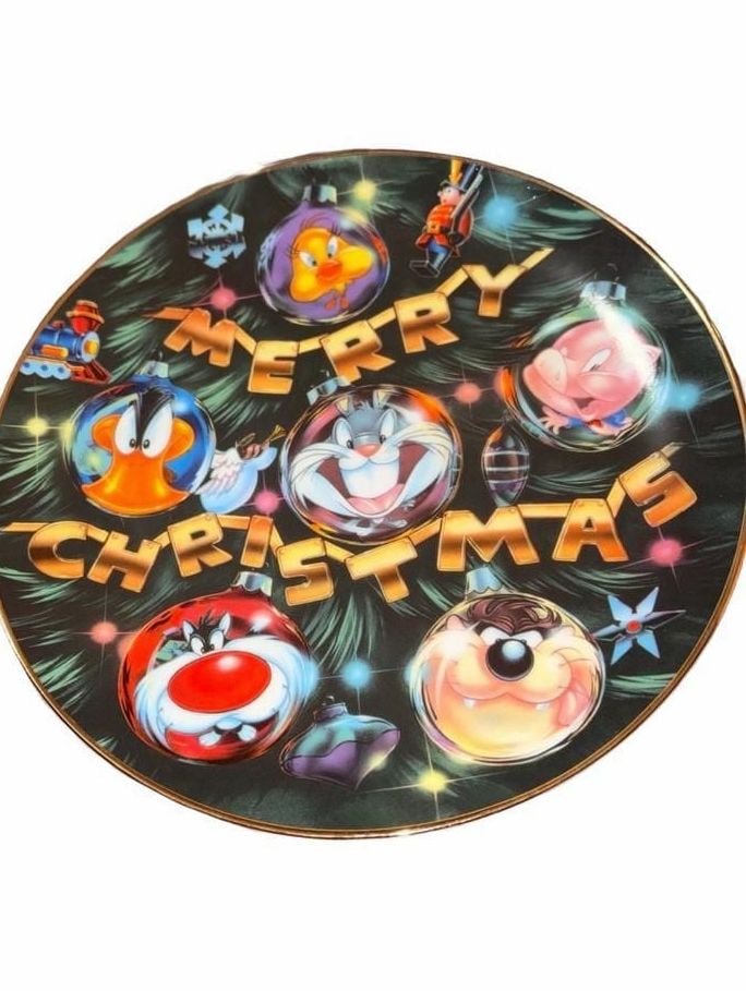 1995 Warner Bros. Studio Reflections of a Looney Christmas Limited Edition Plate 2