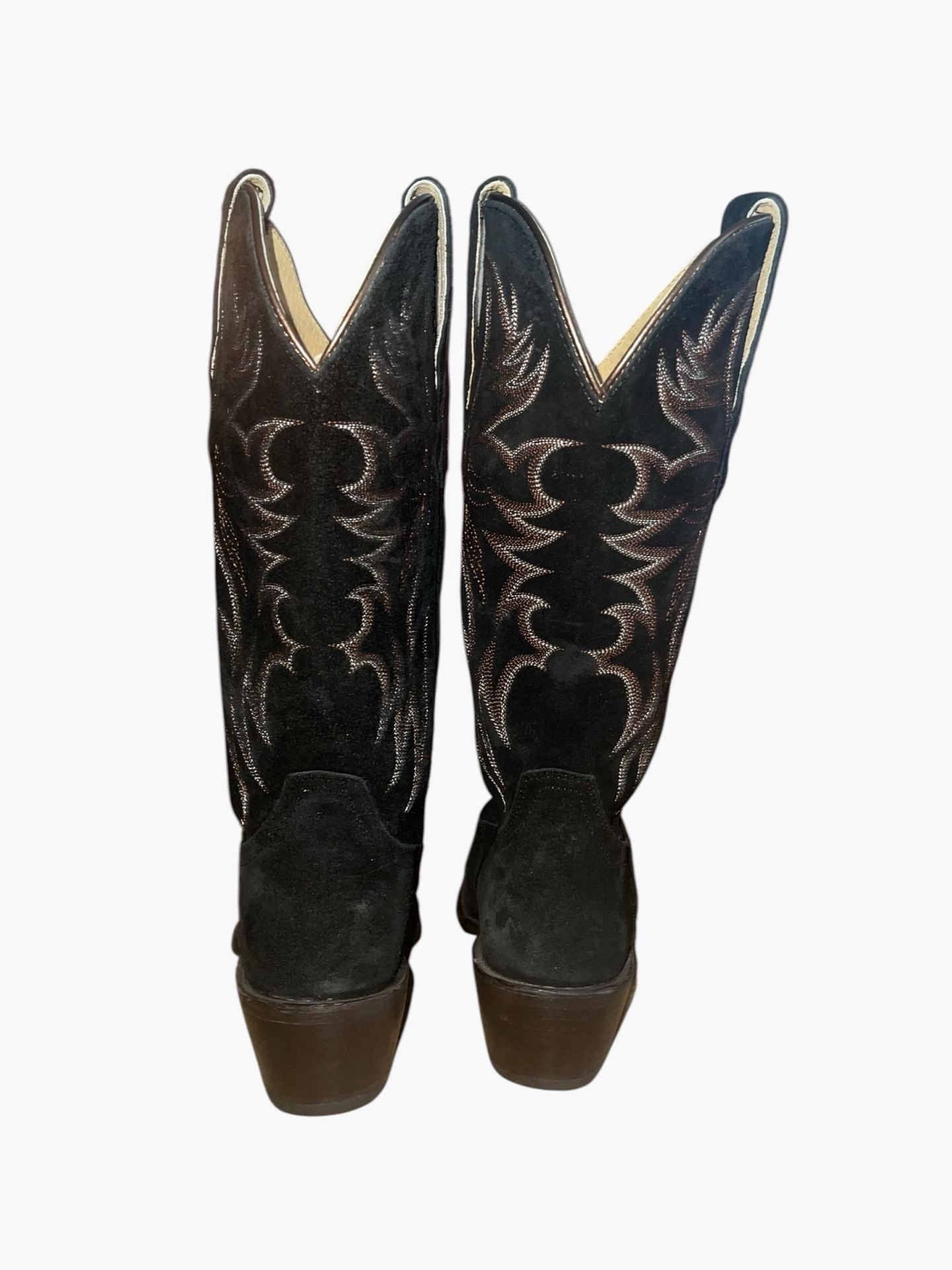 Idyllwind Miranda Lambert Black Suede Cowboy Boots 8B Western Embroidered 11