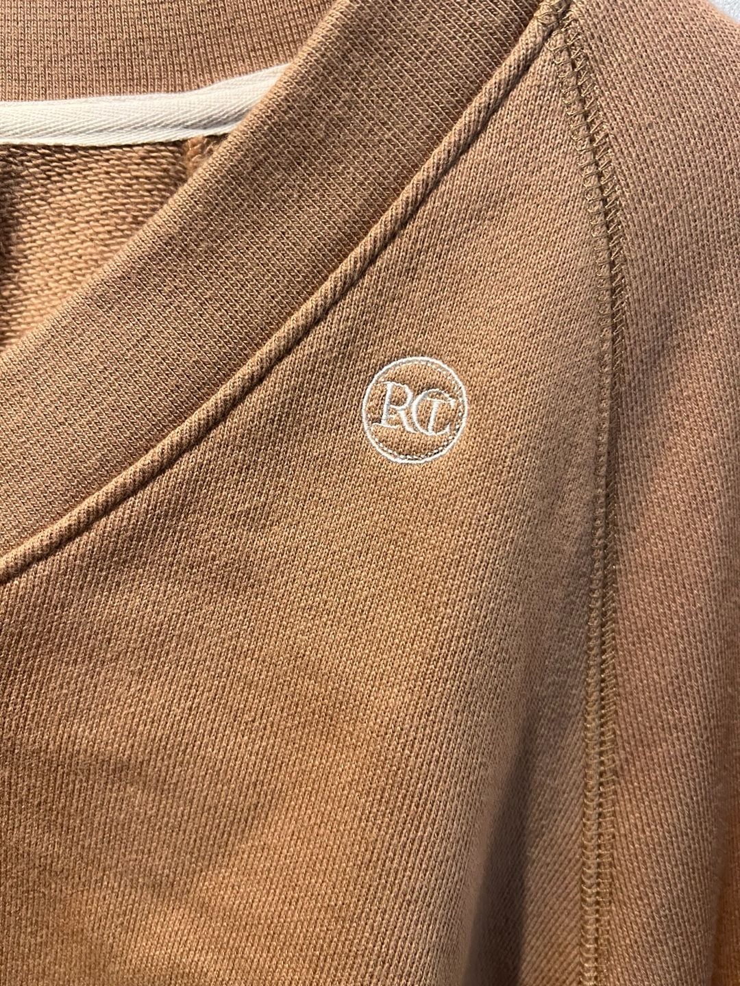 Recto V-Neck Sweatshirt Size F which is free size large best Tan Cotton 3