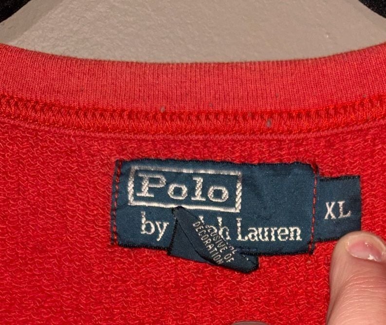 Polo Ralph Lauren Fleece Sweatshirt Size XL Red 3
