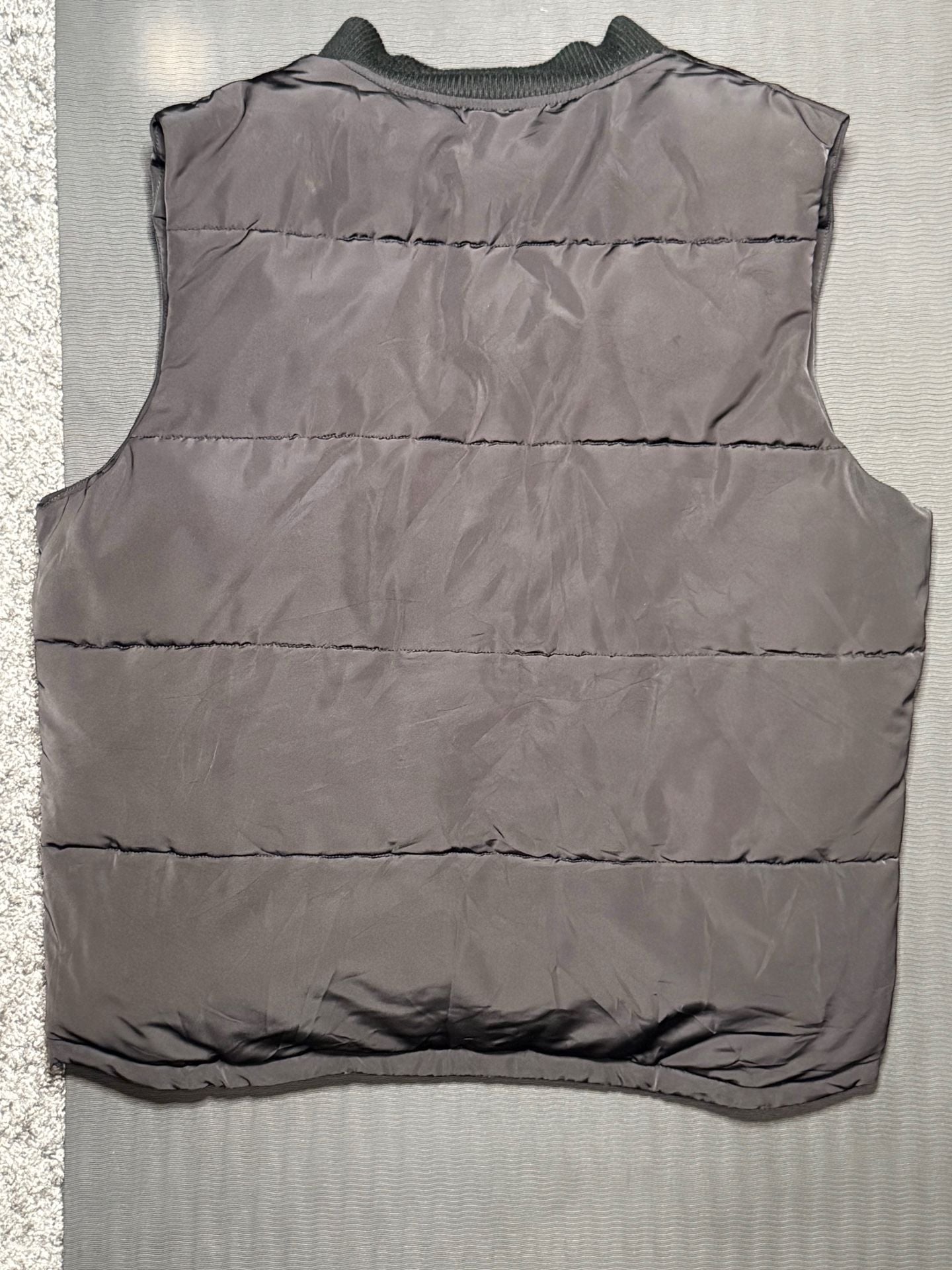 NII Puffer Vest Size XL Black Quilted Zip Up 5