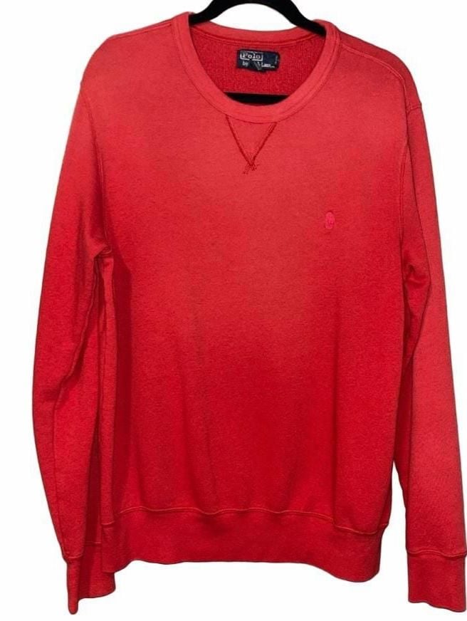 Polo Ralph Lauren Fleece Sweatshirt Size XL Red 5