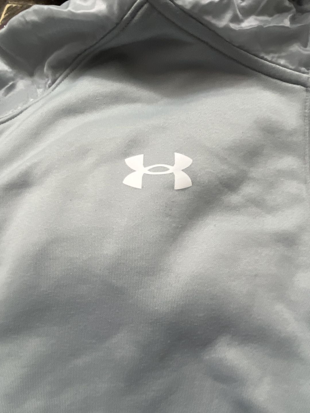 Under Armour Alvernia Football 1/4 Zip Pullover Hoodie Gray 3