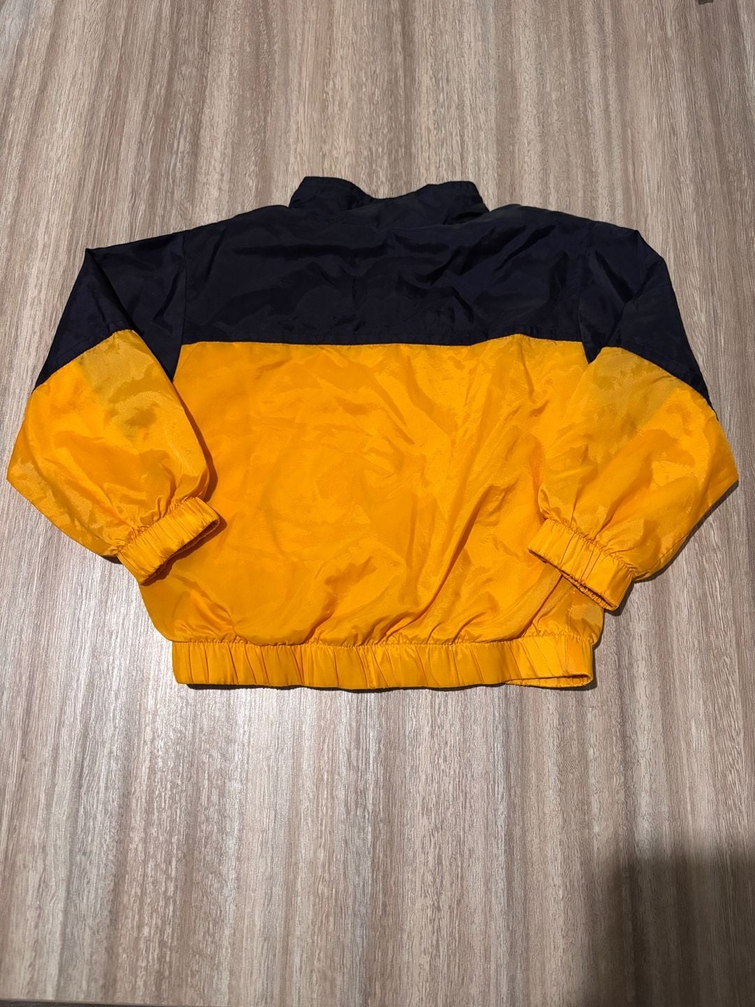 Vintage 90s Disney Winnie The Pooh Yellow Navy Windbreaker Jacket 24M 5