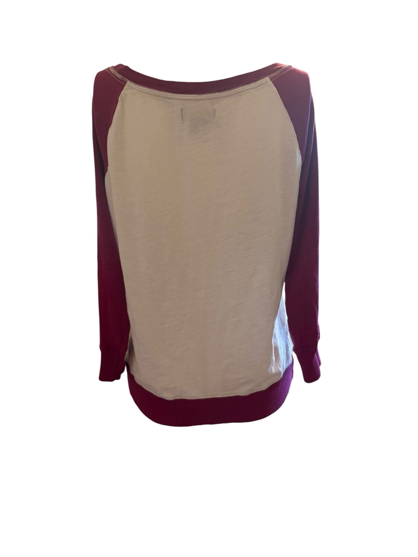 Y2K American Eagle Sweatshirt Size M New York Raglan Pullover Purple 4