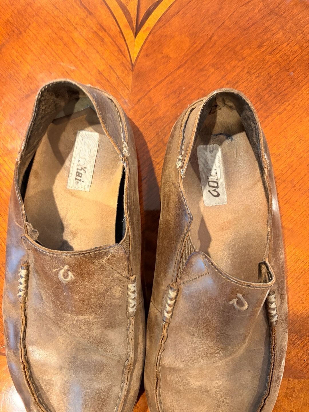 OluKai Moloa Slip-On Shoes Size US M 11 Brown Leather 3