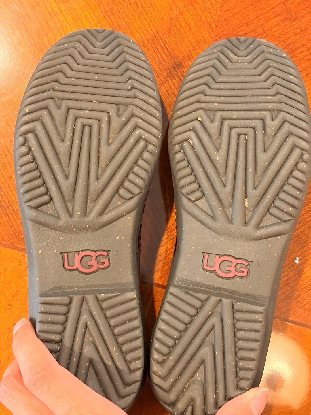 UGG Ashdale Duck Shoes Size 8 Black Waterproof Leather Moccasins 6