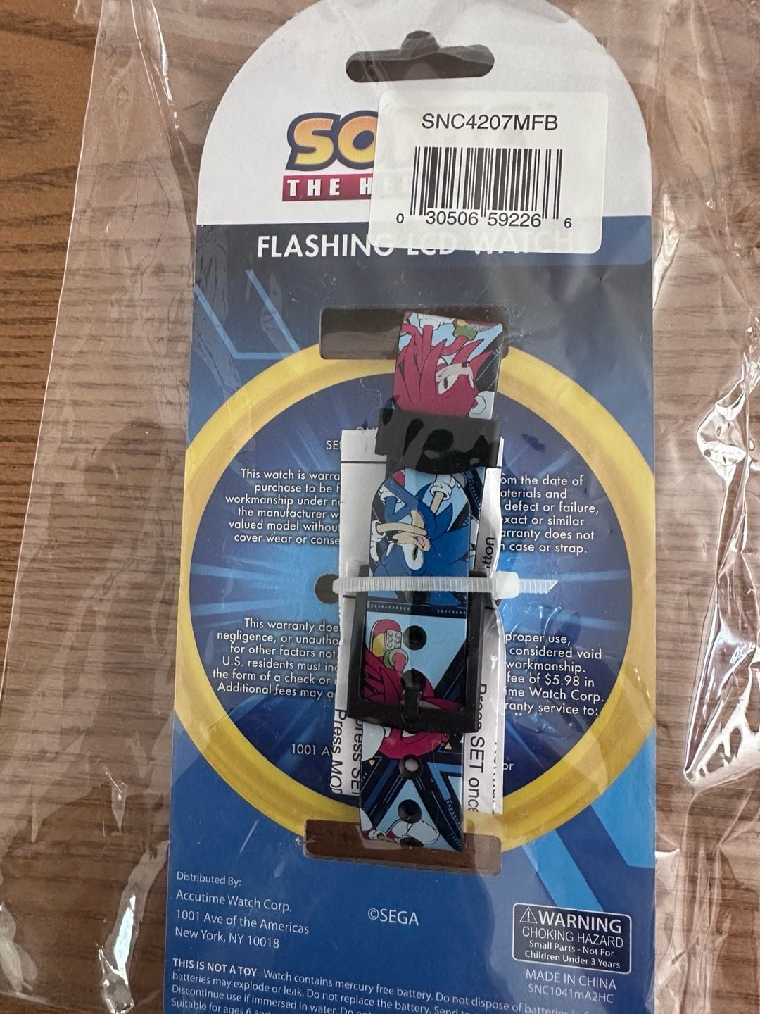 Sonic The Hedgehog Flashing LCD Watch New 3