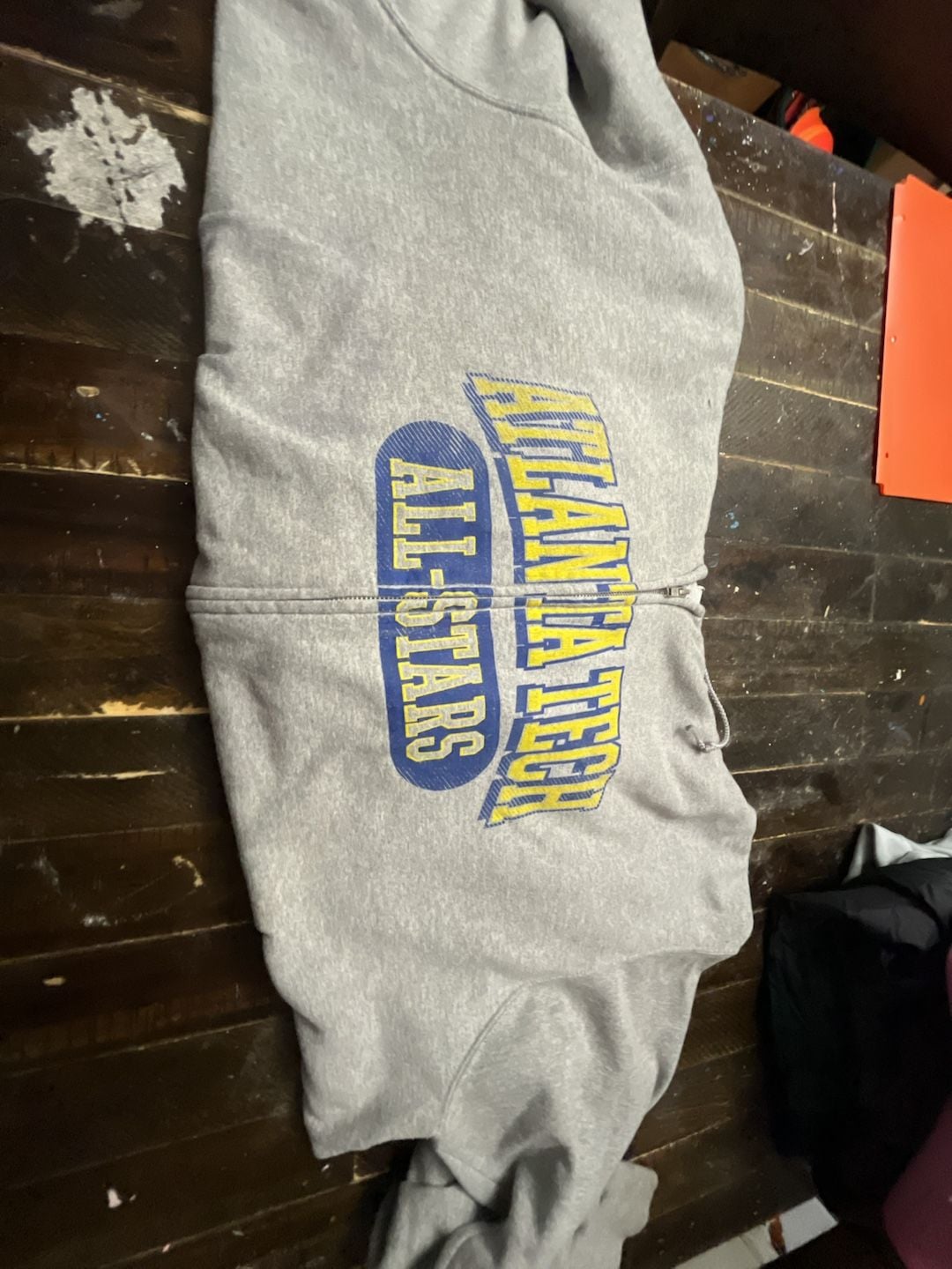 Champion Atlanta Tech All-Stars Full Zip Hoodie Size 2XL Gray 2