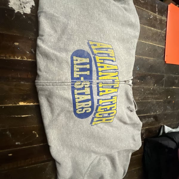 Champion Atlanta Tech All-Stars Full Zip Hoodie Size 2XL Gray