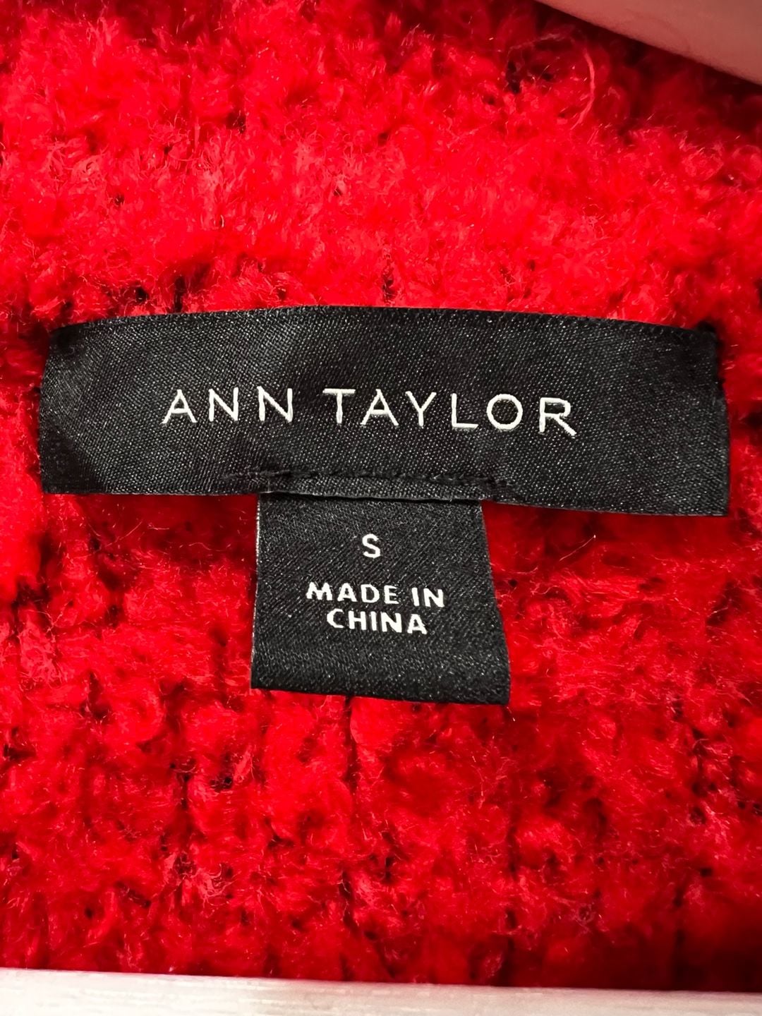 Ann Taylor Boucle Double Breasted Coatigan Size S Red Sweater Jacket 5