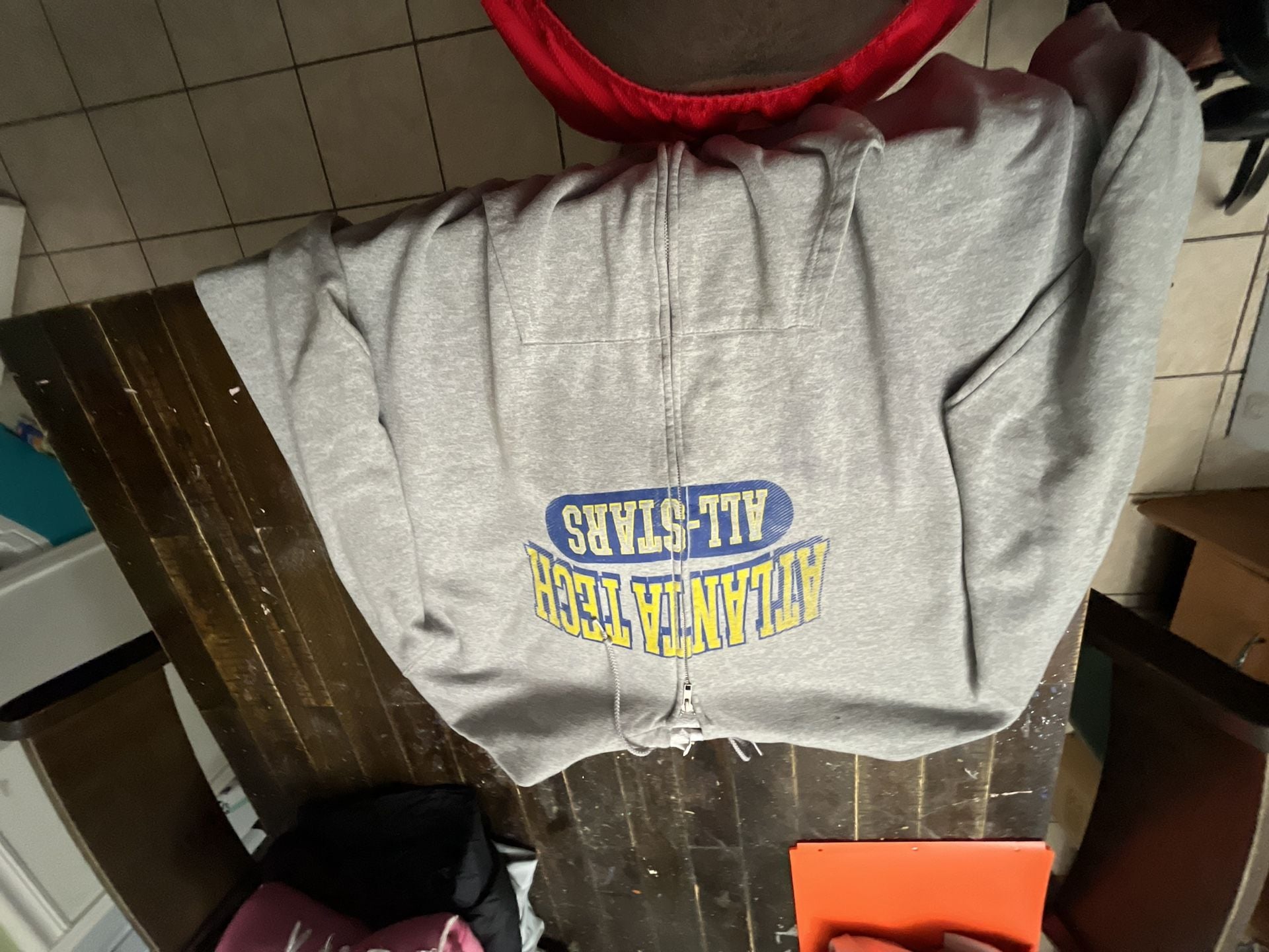 Champion Atlanta Tech All-Stars Full Zip Hoodie Size 2XL Gray 4