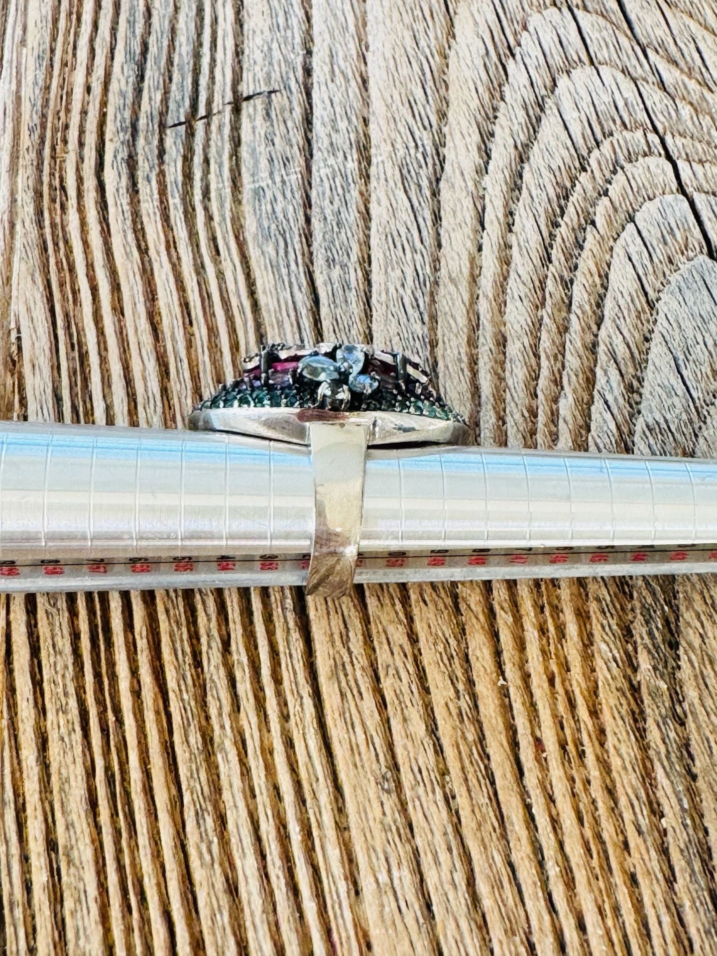 Safia Day Ruby Statement Cocktail Ring Size 7 4