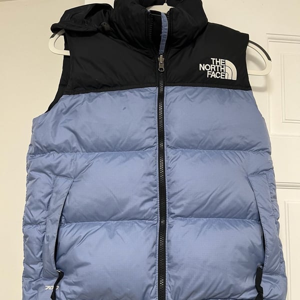 The North Face 1996 Retro Nuptse Vest Size XS Blue and black 
