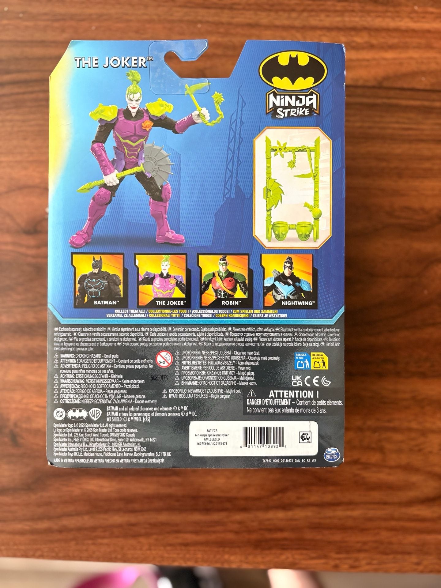 Spin Master Batman Ninja Strike The Joker Action Figure Size 6-Inch New 7