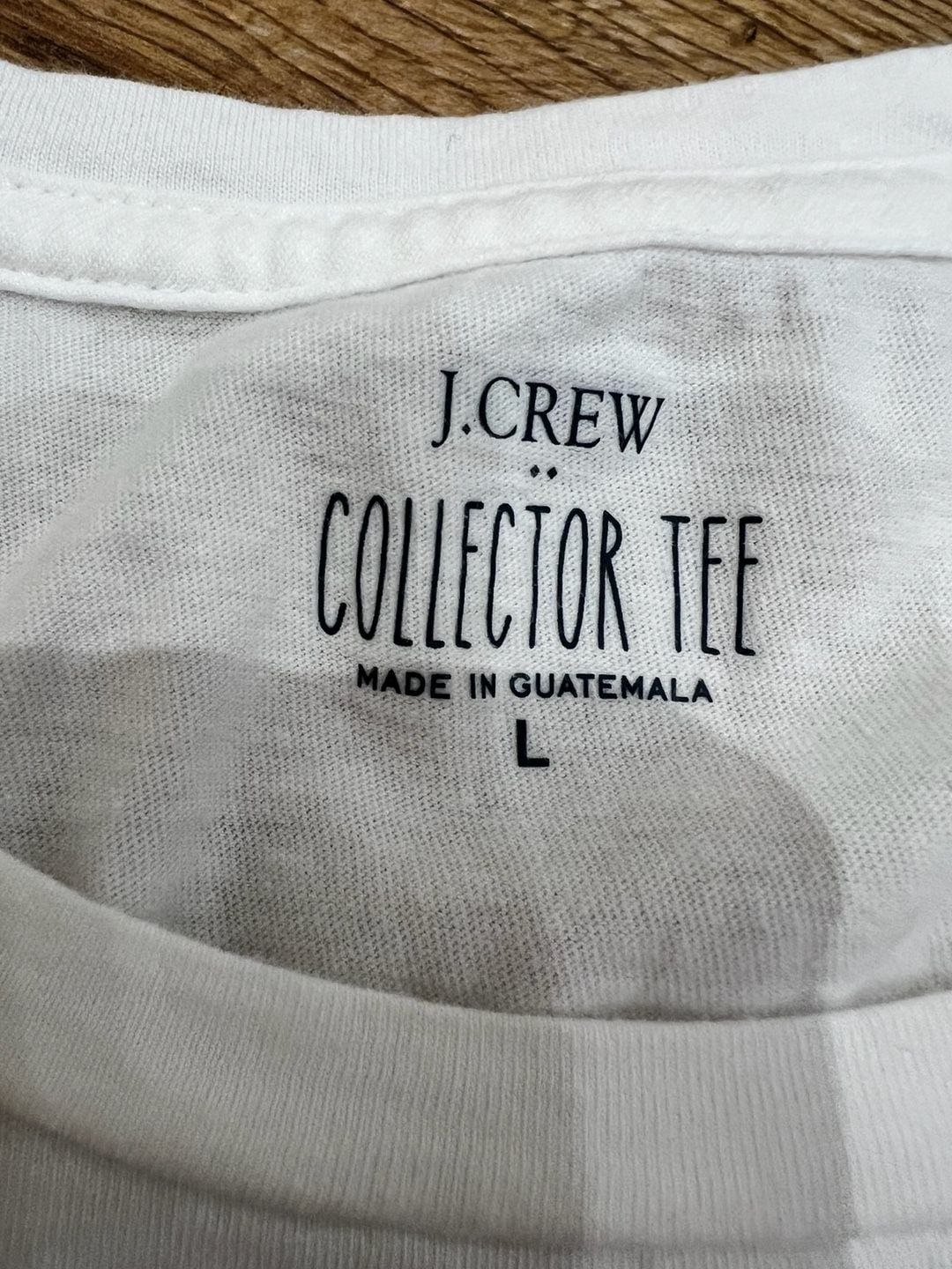 J.Crew Holiday Crew Long Sleeve Collector Tee Size L White Plaid Graphic 5