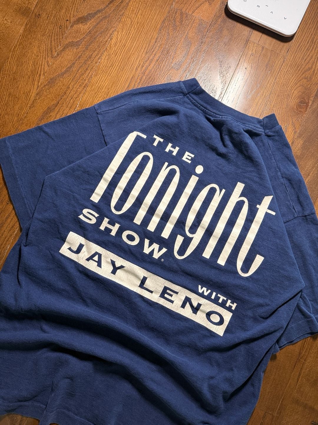 Vintage 90s The Tonight Show With Jay Leno T-Shirt Size L Blue 5