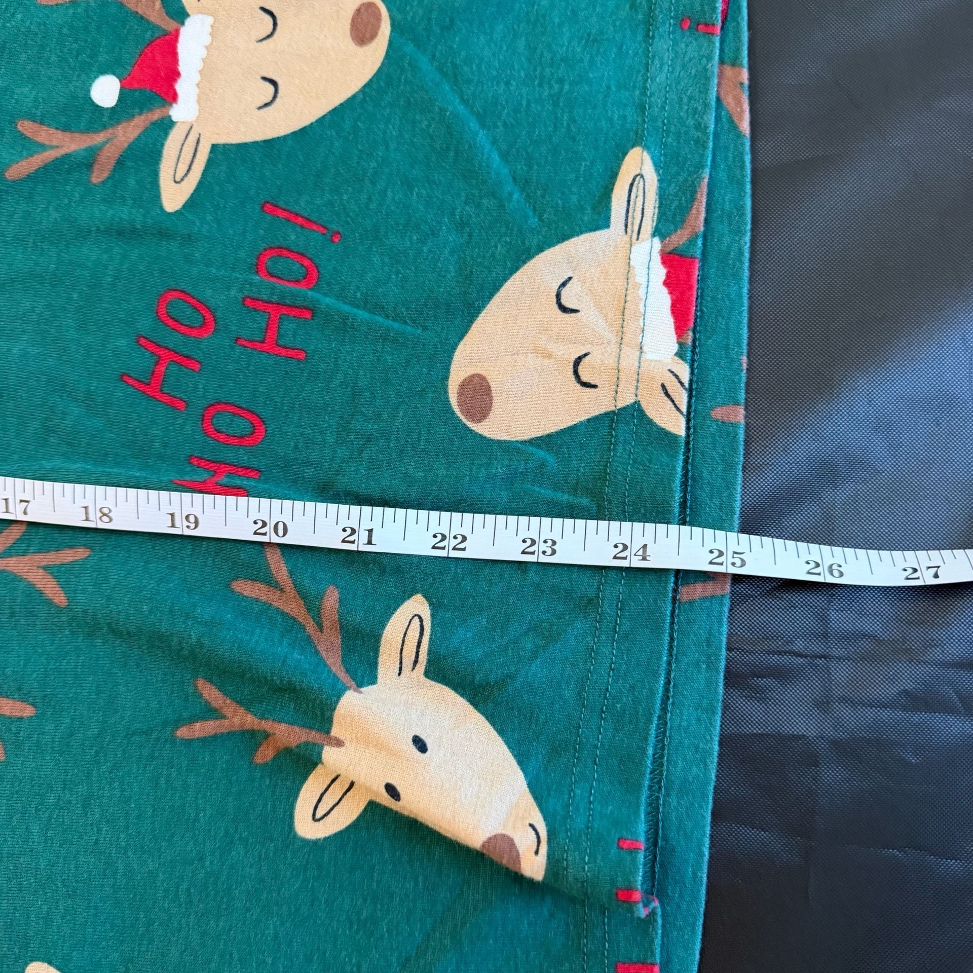 Carter's Reindeer Bedtime Shirt Size Adult M Green Christmas Pajama Top 5