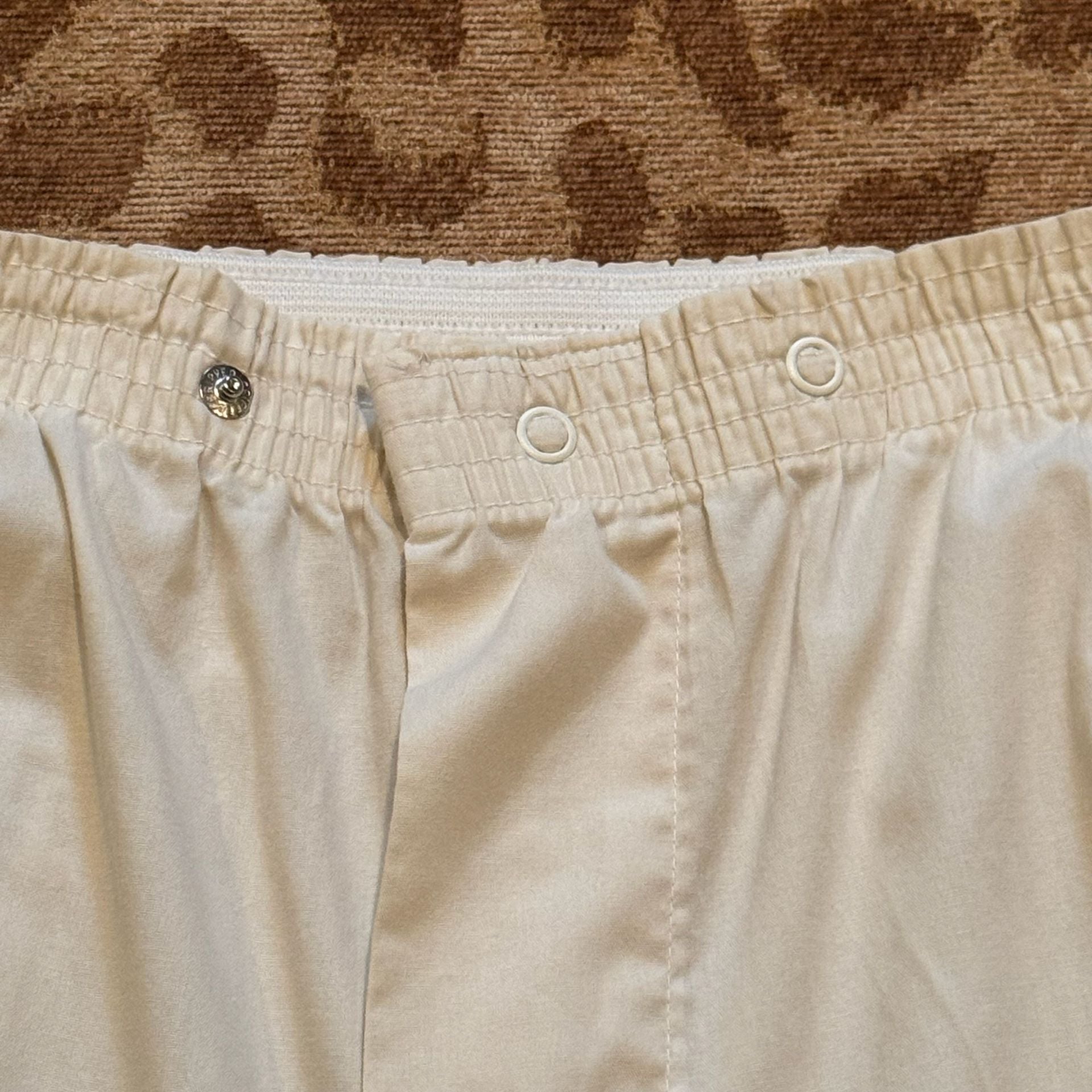 Vintage Pleetway Men’s Pajama Set Tall L USA Cream Red Piping Retro Lounge 11