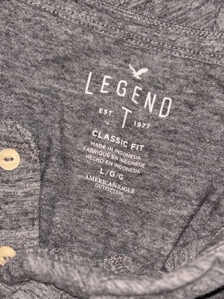 American Eagle Legend T Classic Fit Henley Size Large 3