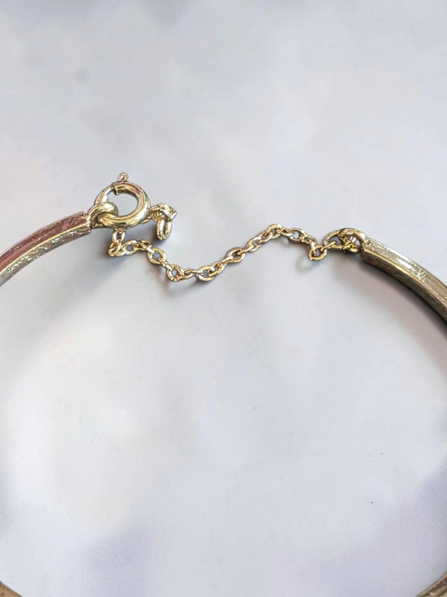 Gold Tone Rhinestone V Shape Cuff Bracelet 4