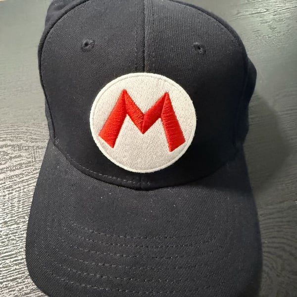Super Mario Nintendo Snapback Hat Black One Size