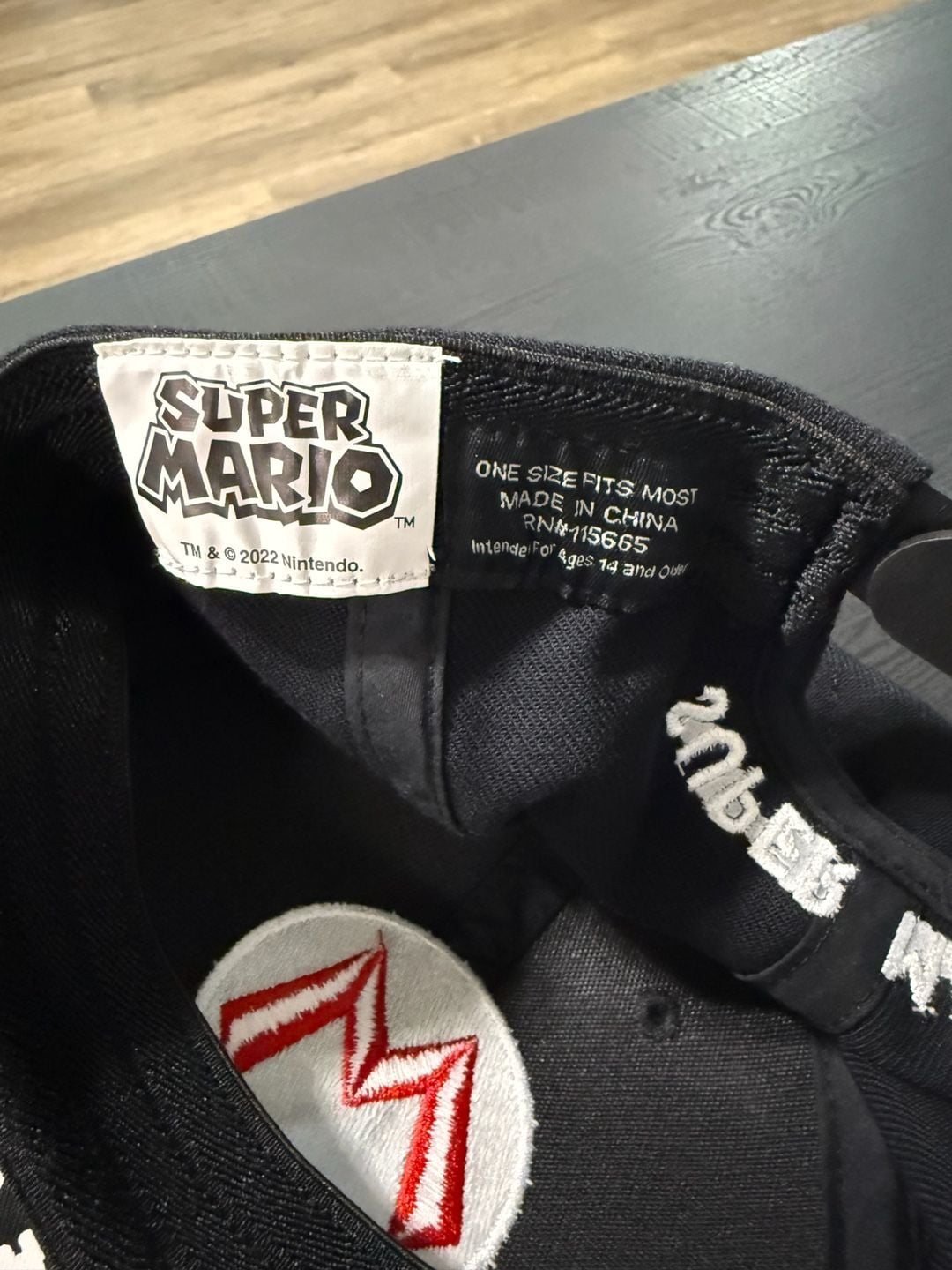 Super Mario Nintendo Snapback Hat Black One Size 5