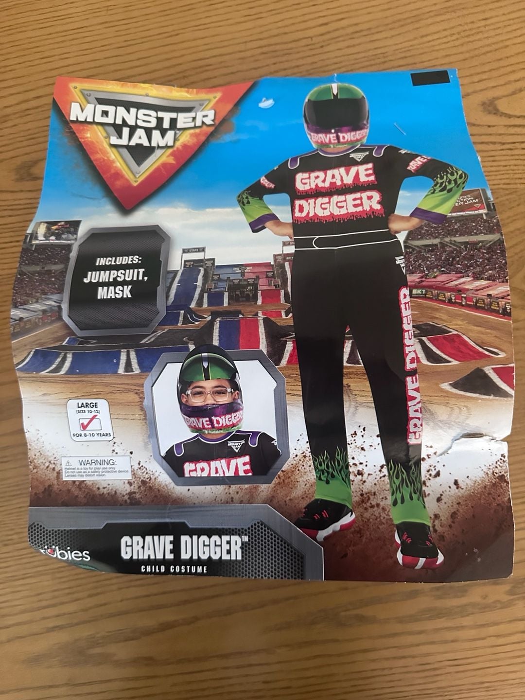 Rubies Monster Jam Grave Digger Child Costume Size 10-12 1