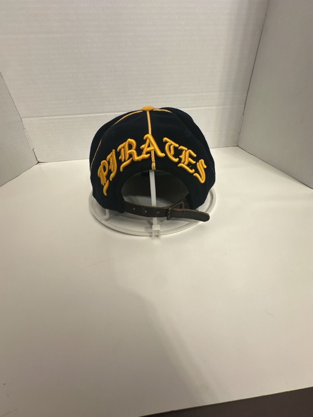 American Needle Pittsburgh Pirates Cooperstown Collection Hat Black leather strap back 3