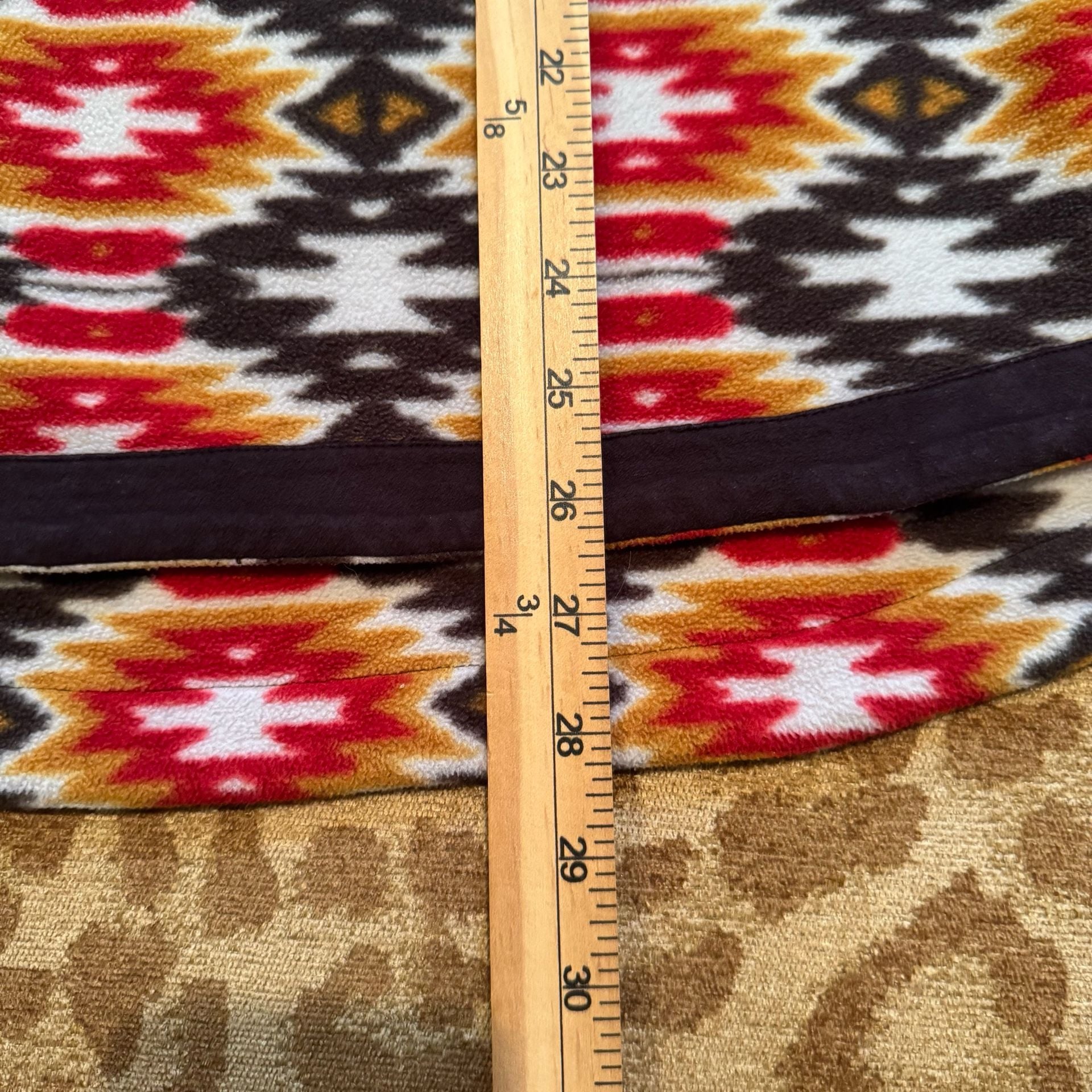 Outback Trading Co Women’s L Southwest Aztec Fleece 1/4 Zip Pullover Western 8