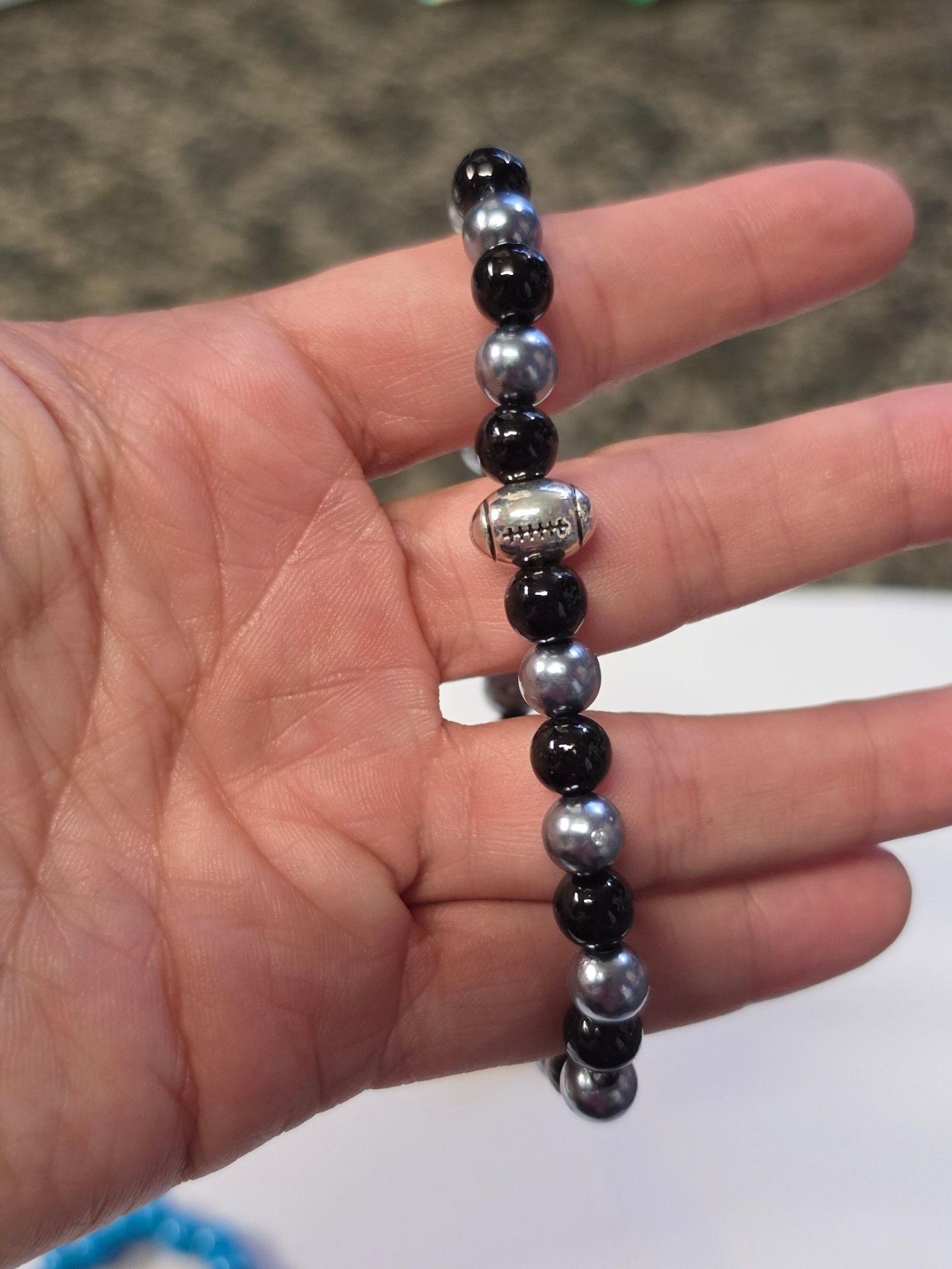 Handmade Beaded Stretch Bracelet Set Of 4 2