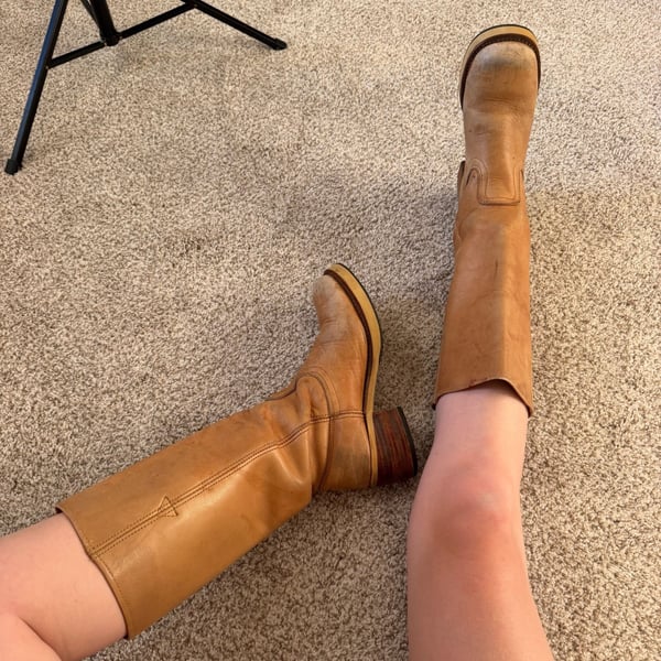 Vintage Tan Campus Boots (8)
