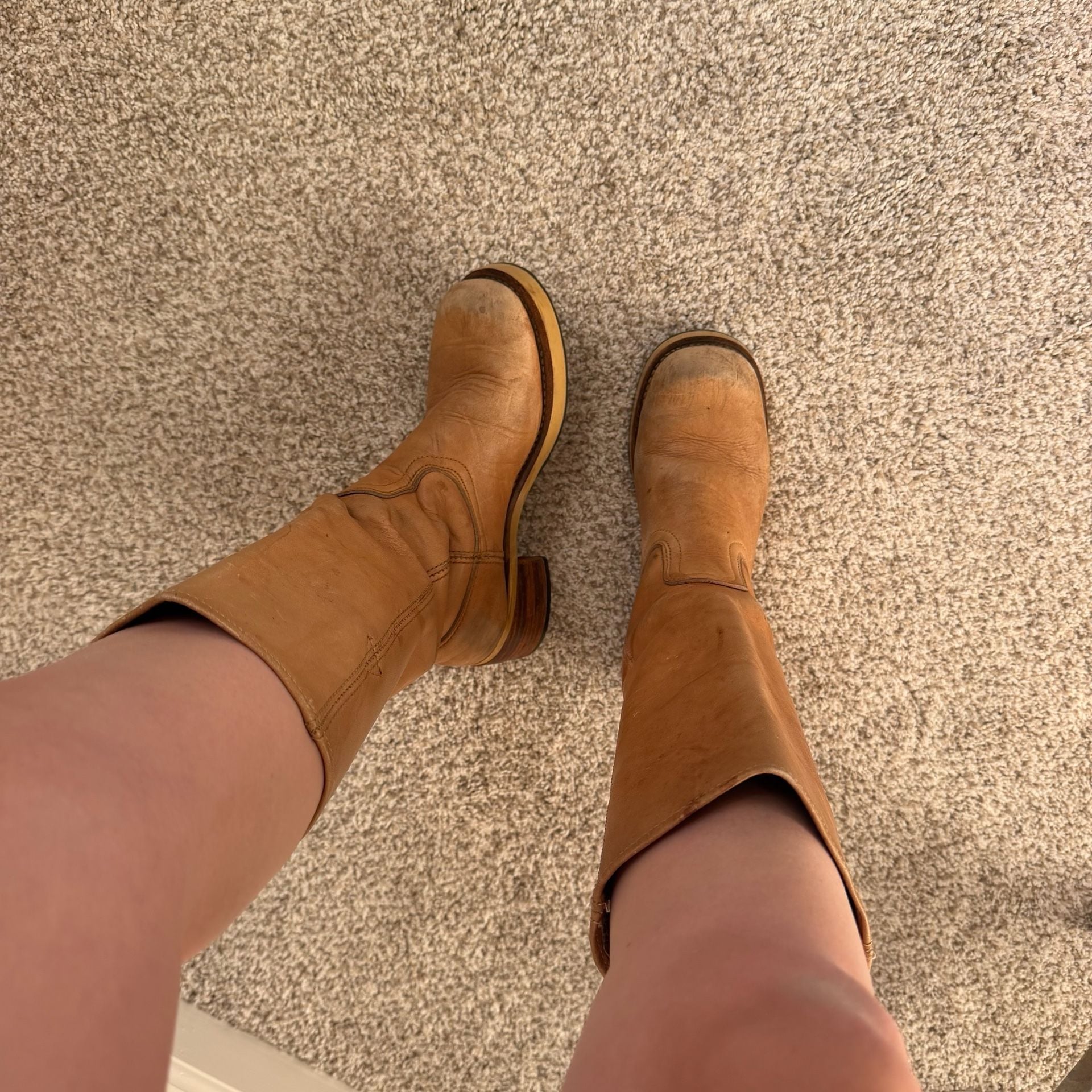 Vintage Tan Campus Boots (8) 3