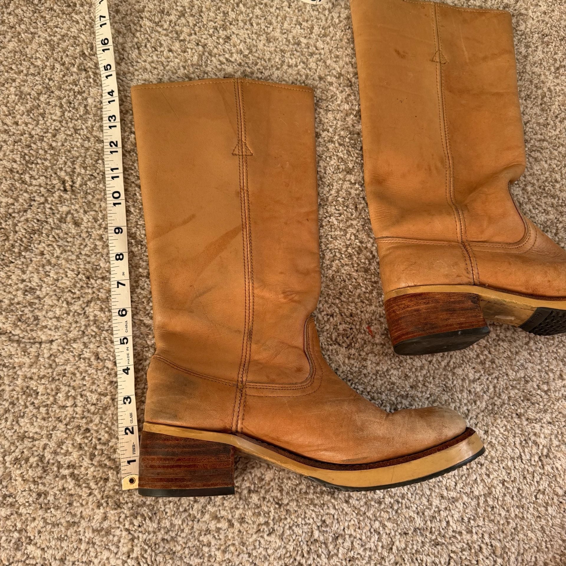 Vintage Tan Campus Boots (8) 5